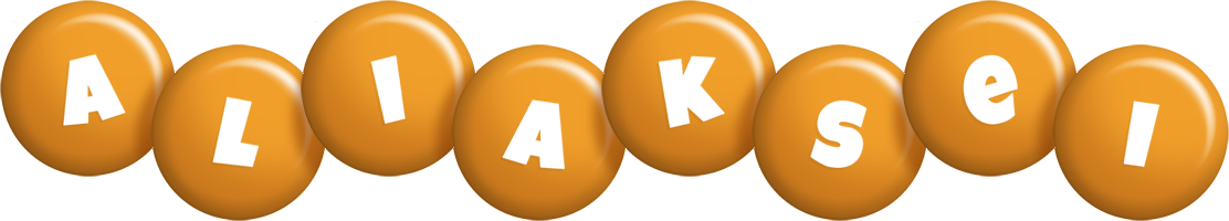 Aliaksei candy-orange logo