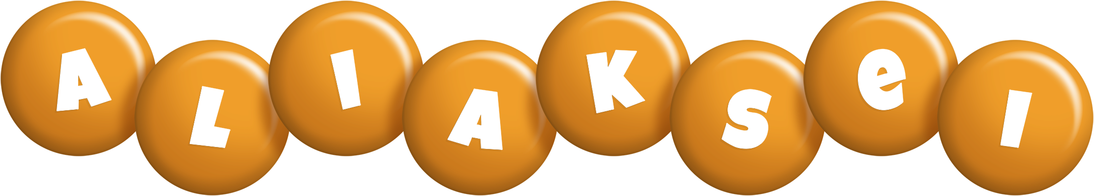 Aliaksei candy-orange logo