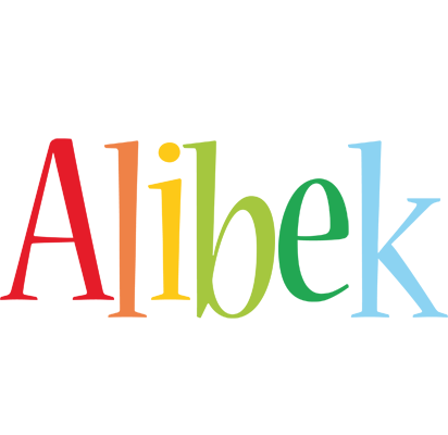 Alibek birthday logo