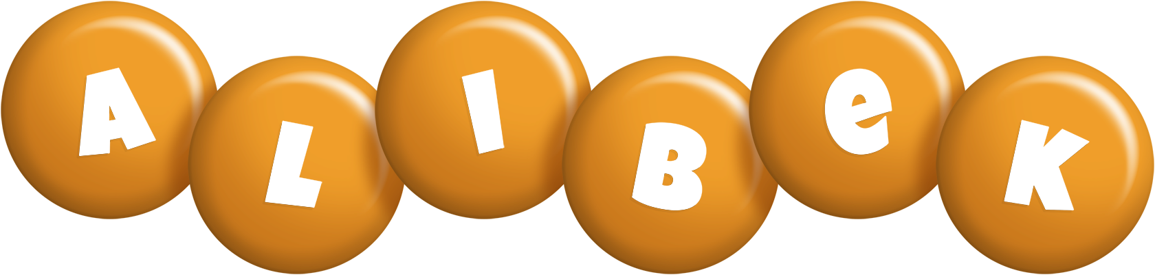 Alibek candy-orange logo
