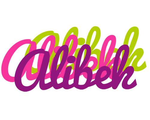Alibek flowers logo