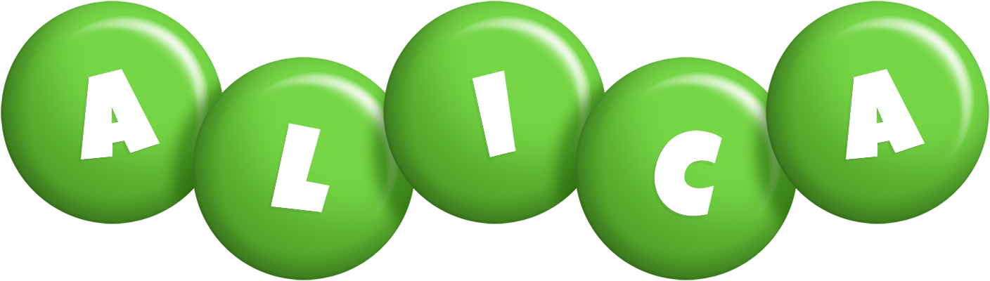 Alica candy-green logo