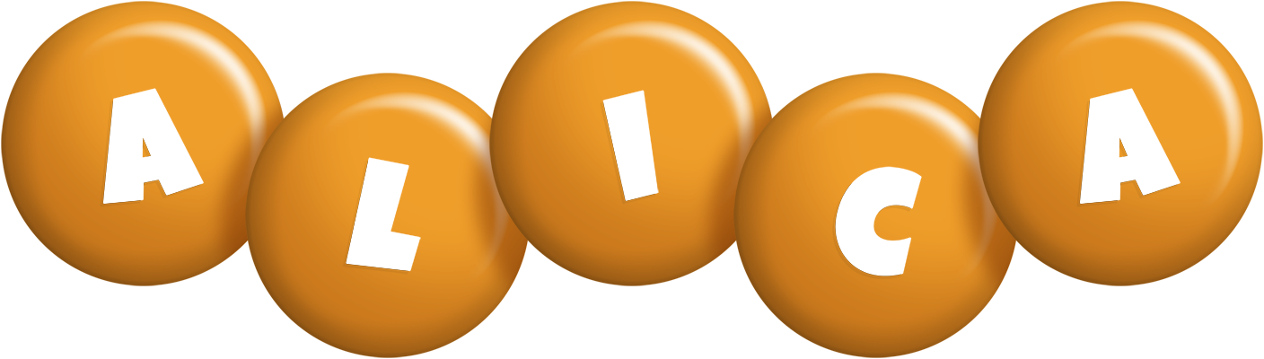 Alica candy-orange logo