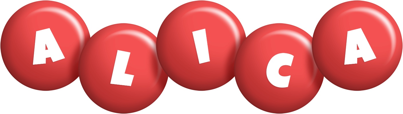 Alica candy-red logo