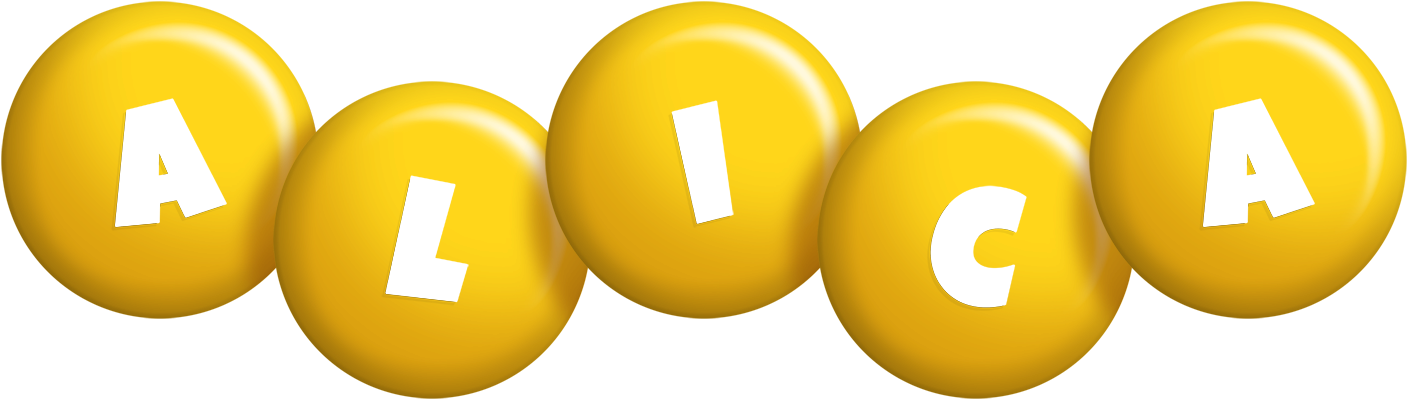 Alica candy-yellow logo