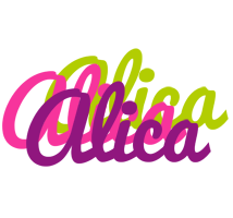 Alica flowers logo