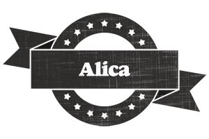 Alica grunge logo