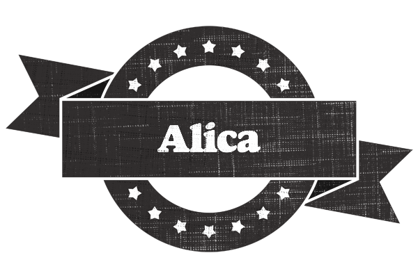 Alica grunge logo