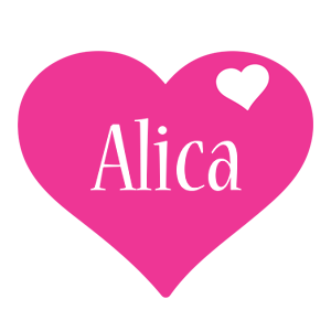 Alica love-heart logo