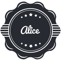 Alice badge logo