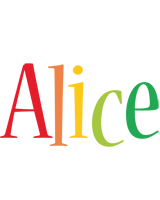 Alice birthday logo