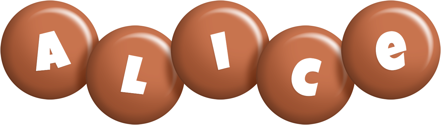 Alice candy-brown logo