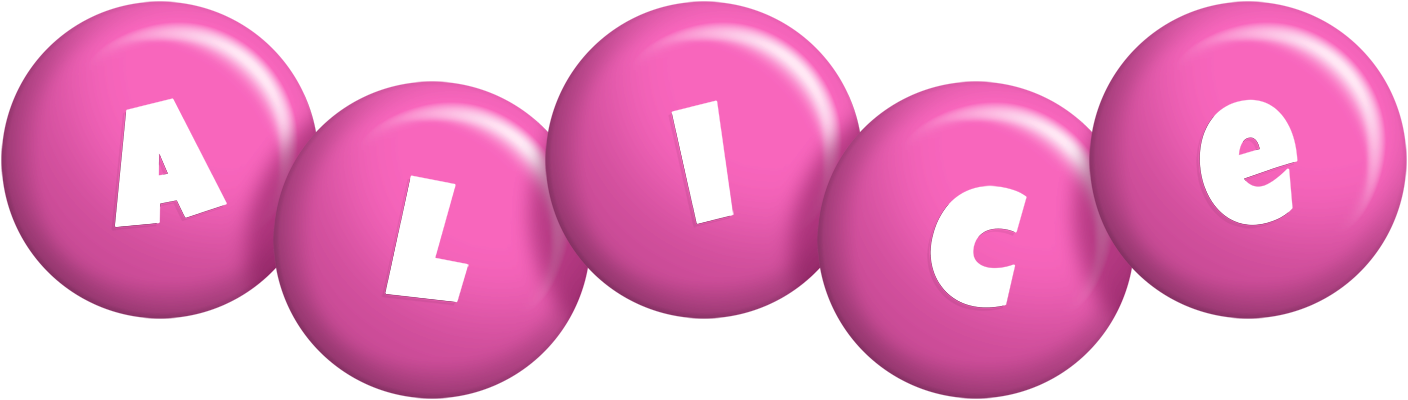 Alice candy-pink logo