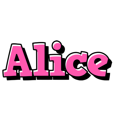 Alice girlish logo