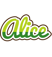 Alice golfing logo