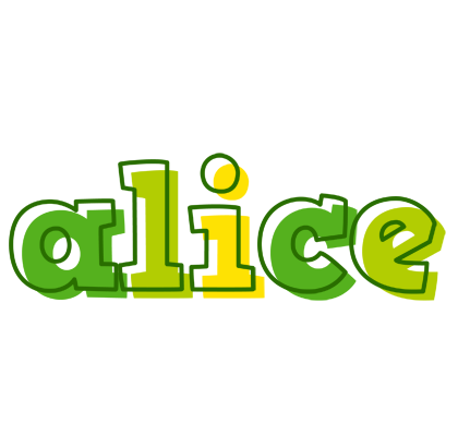 Alice juice logo