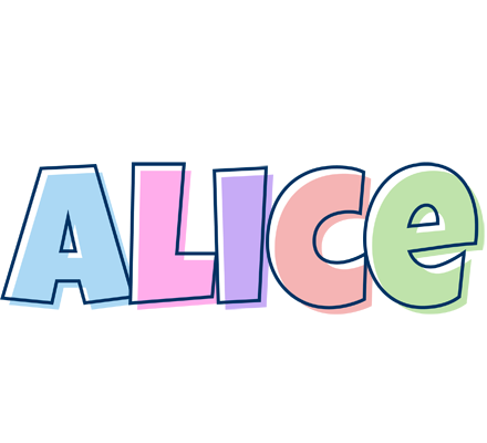 Alice pastel logo