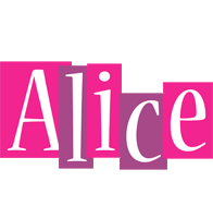 Alice whine logo