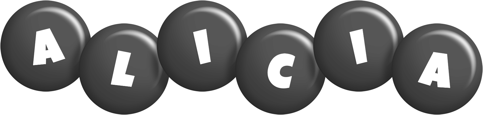 Alicia candy-black logo