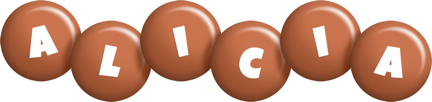 Alicia candy-brown logo
