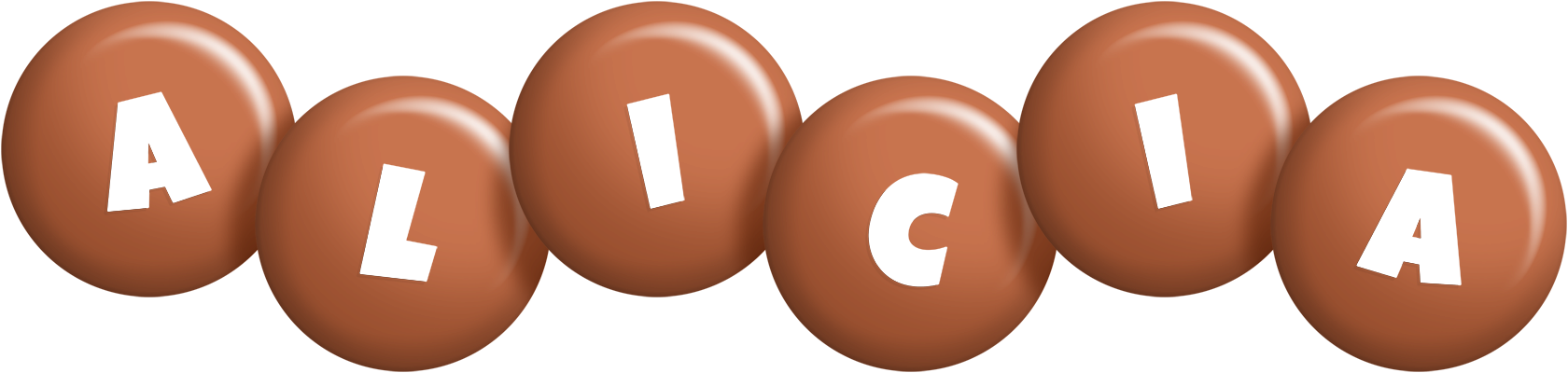 Alicia candy-brown logo