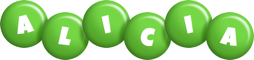 Alicia candy-green logo