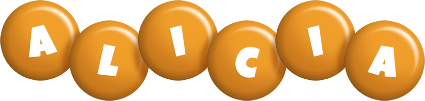Alicia candy-orange logo