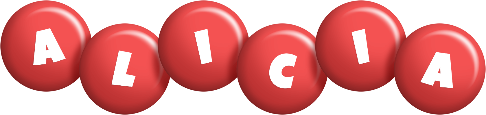 Alicia candy-red logo