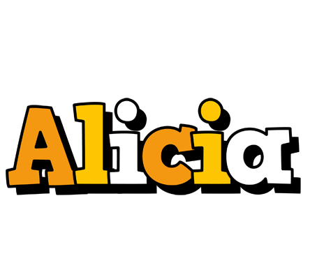 Alicia cartoon logo
