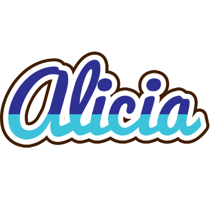 Alicia raining logo