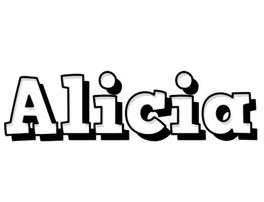 Alicia snowing logo