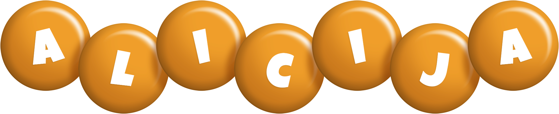 Alicija candy-orange logo