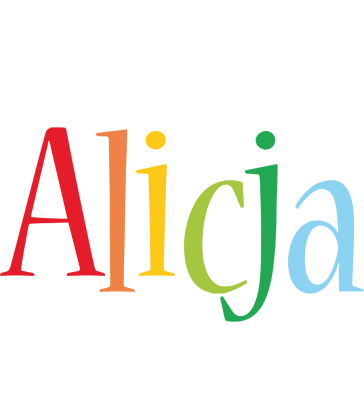 Alicja birthday logo