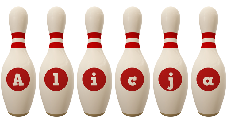 Alicja bowling-pin logo