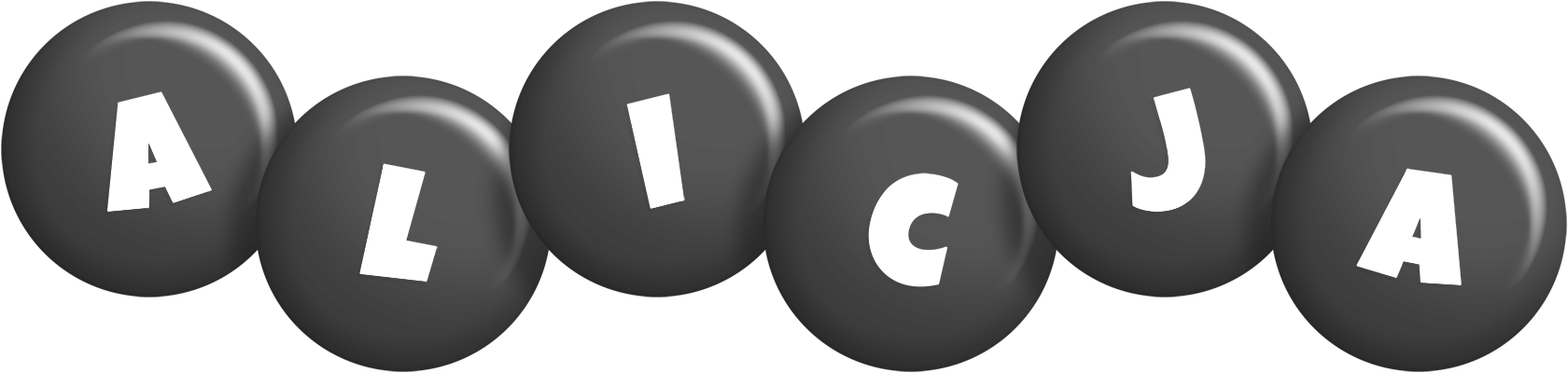Alicja candy-black logo