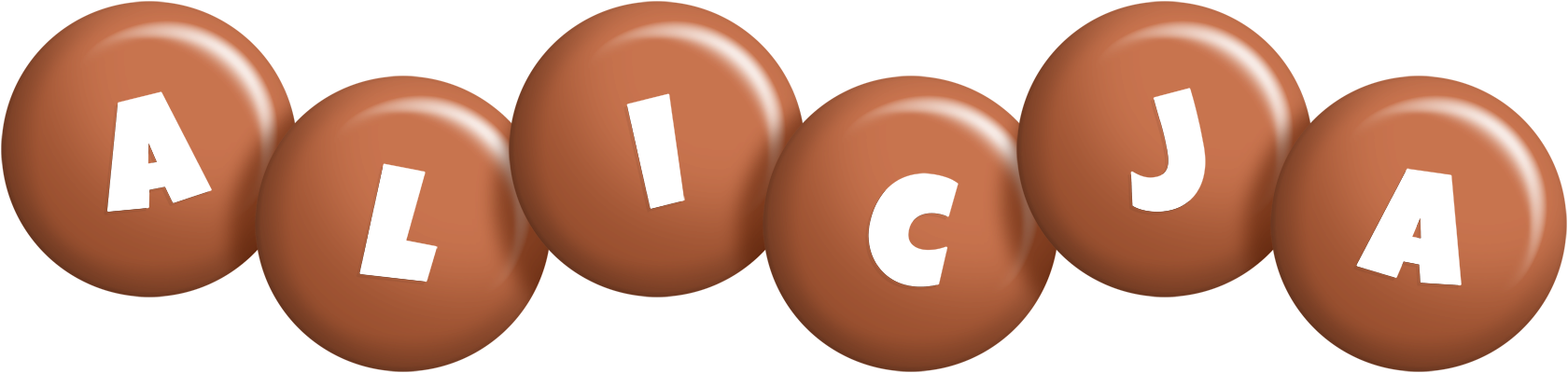 Alicja candy-brown logo