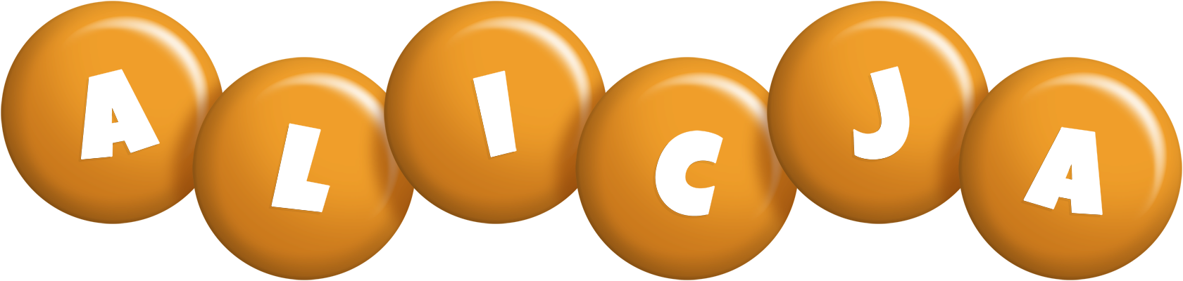 Alicja candy-orange logo