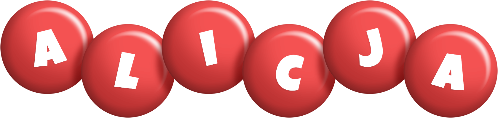 Alicja candy-red logo
