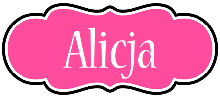 Alicja invitation logo
