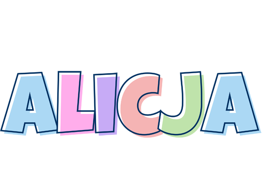 Alicja pastel logo