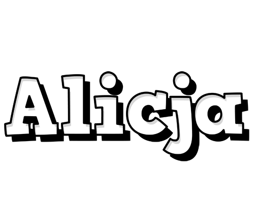 Alicja snowing logo