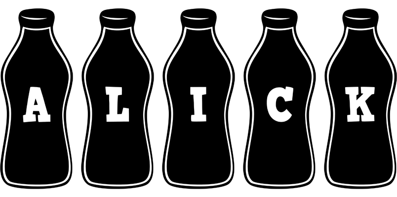 Alick bottle logo