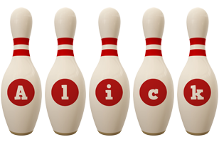 Alick bowling-pin logo