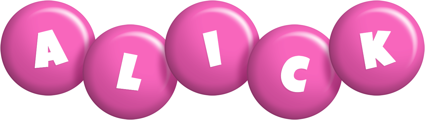 Alick candy-pink logo
