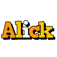 Alick cartoon logo