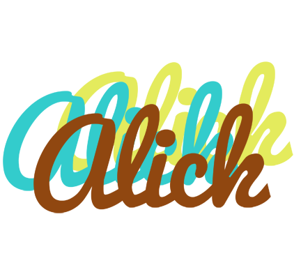 Alick cupcake logo