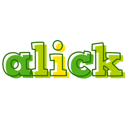 Alick juice logo