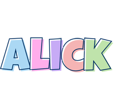 Alick pastel logo