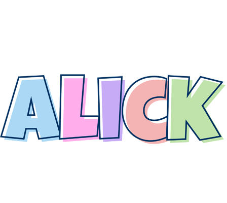 Alick pastel logo
