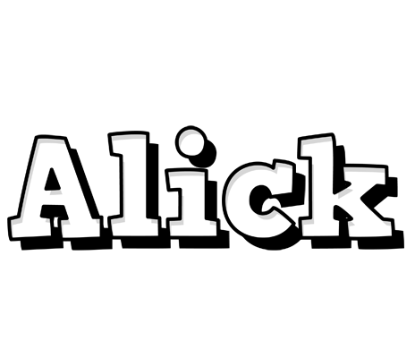 Alick snowing logo